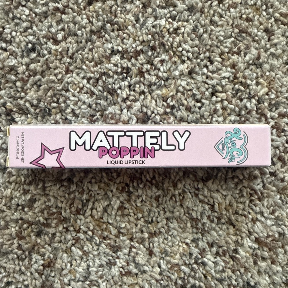 KimChi Chic Mattely Poppin Liquid Lipstick Slay MPLL02 Slay, Matte 0.08oz New‎